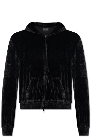 Velour hoodie od Balenciaga